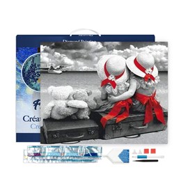 Broderie diamant couples mignons