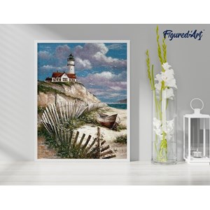 Diamond painting bord de mer