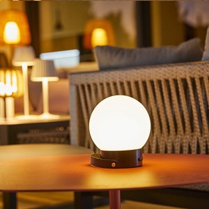 Baladeuse solaire rechargeable gris globy