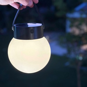 Baladeuse solaire rechargeable gris globy