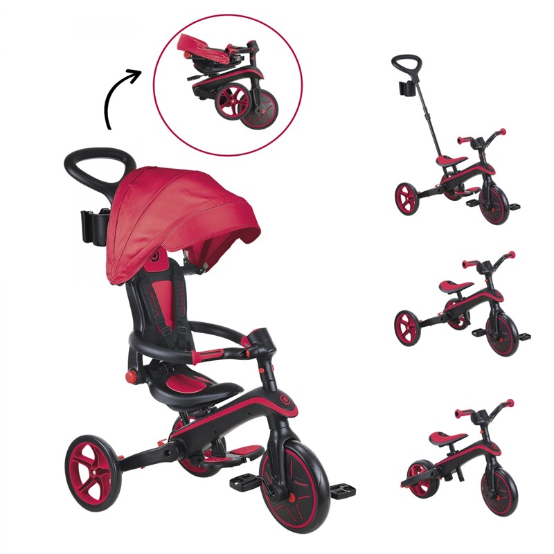 Globber - Tricycle explorer 4-en-1 évolutif & pli