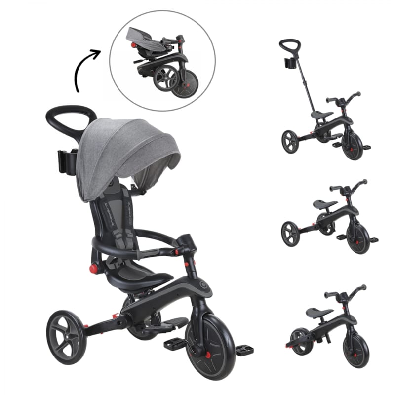 Tricycle explorer 4-en-1 évolutif et pli