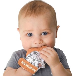 Mitaine de dentition cannelle