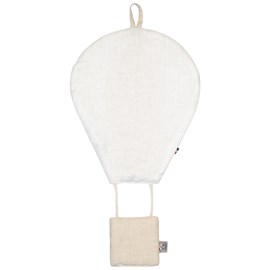 Montgolfière déco en lin écru tu