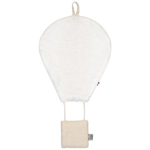 Montgolfière déco en lin écru tu