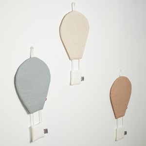 Montgolfière déco en lin beige tu