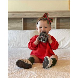 Hochet de dentition vert clair