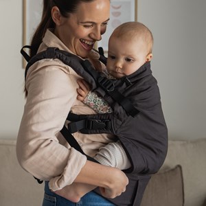 Porte bébé boba x charcoal