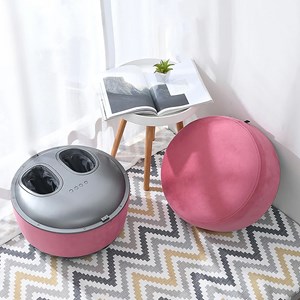 Pouf massant pieds-réflexologie cairn Rose