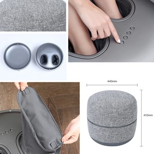 Pouf massant pieds-réflexologie cairn Gris