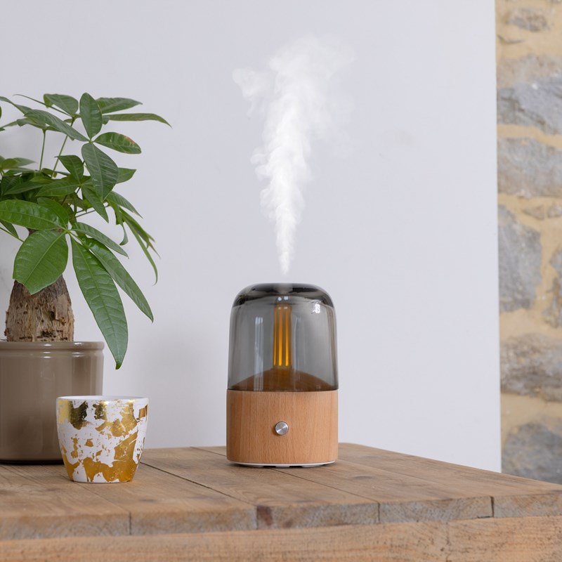 Diffuseur en bois à éclairage doux