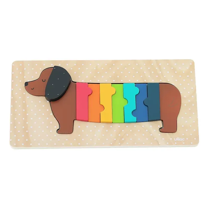 Puzzle encastrement chien andy westface (Vilac) - Couverture