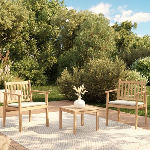 Beau Rivage - Salon de jardin en bois rio ecru