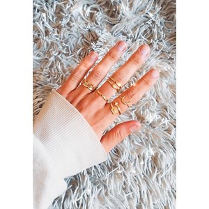 Bague lune or renaître