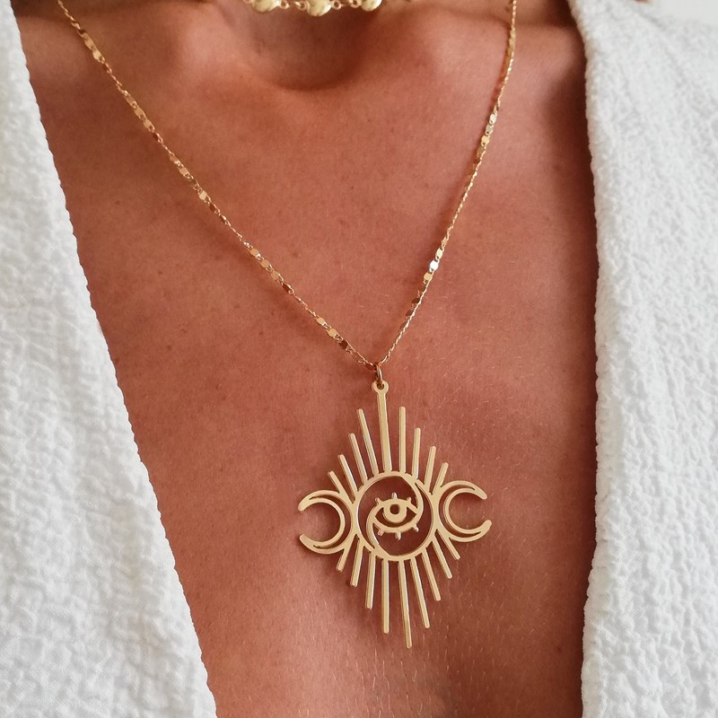 La Jungle Bijoux - Energie rayonnante – collier or