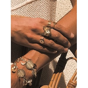 Bague chat bastet or