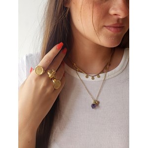 Bague guidance talisman femme or