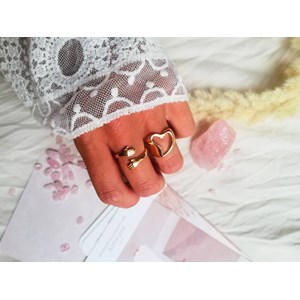 Bague câlin or amour propre