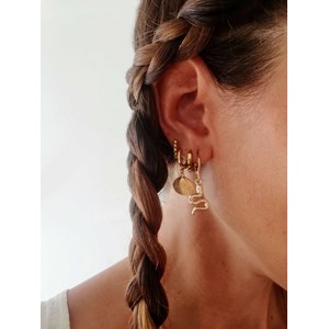 Amulettes déesse mini créoles coquillage