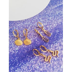 Amulettes déesse mini créoles coquillage