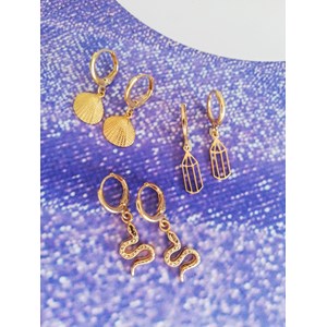 Amulettes déesse mini créoles coquillage