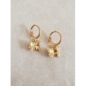 Boucle d’oreille papillon sororité