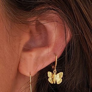 Boucles d’oreilles papillons sororité