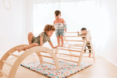 Ensemble pikler: triangle, arche & rampe