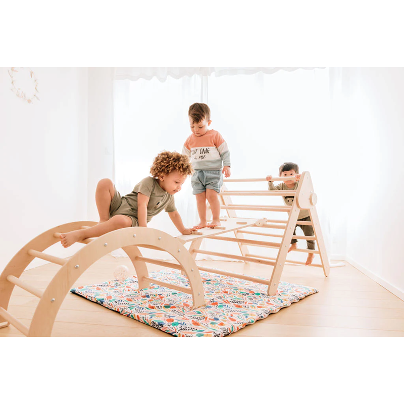 Ensemble pikler: triangle, arche & rampe (Monti Family) - Couverture