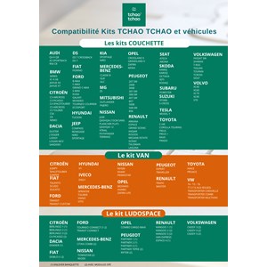 Kit van 1 place tchao tchao