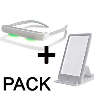 Pack luminothérapie lunettes + lampe