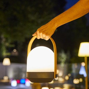 Lampe baladeuse sans fil bois aura