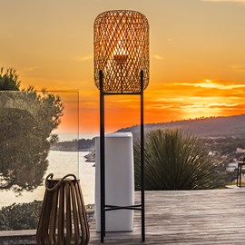 Lampadaire sans fil beige stanl