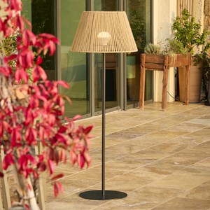Lampadaire sans fil beige raffy tall