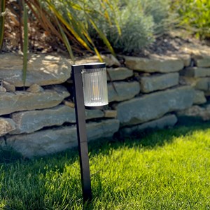 Lot de 2 balises solaires noir beamlit