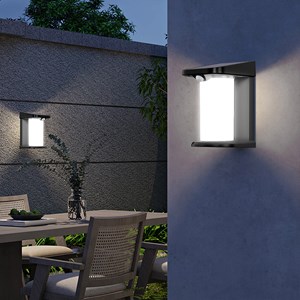 Lot de 2 projecteurs solaires noir lusty