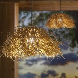 Suspension solaire beige frou frou