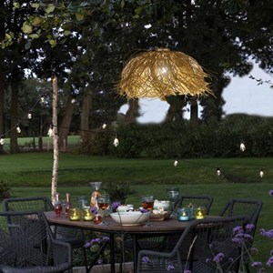 Suspension solaire beige frou frou