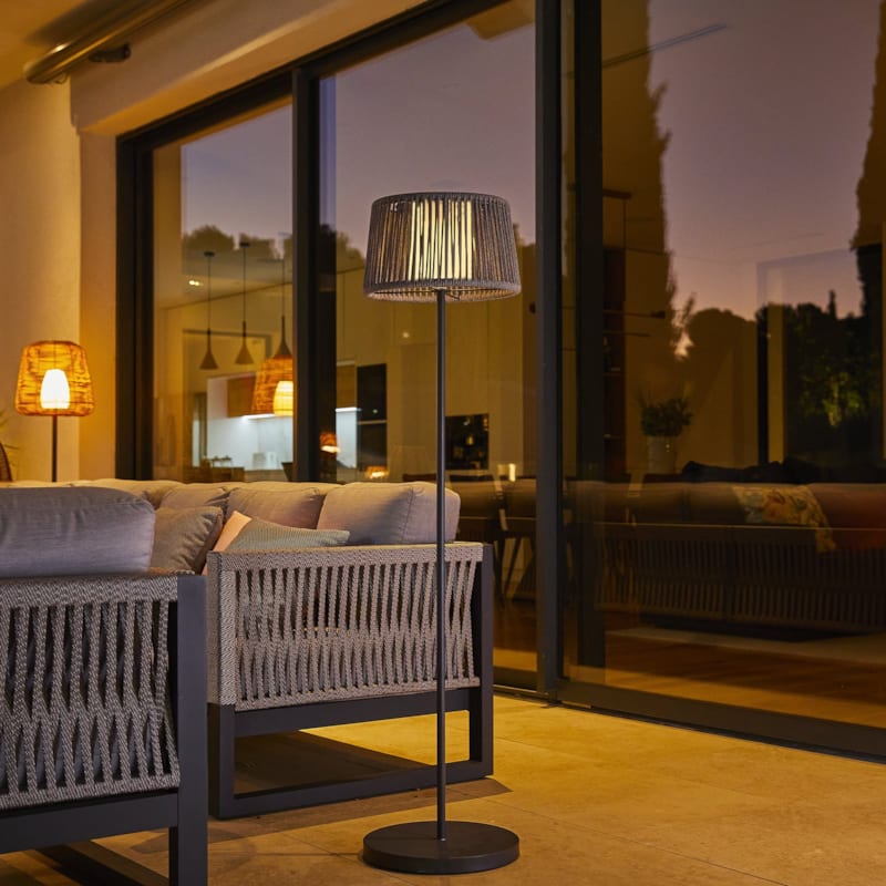 Lampadaire solaire corde soleo h145 cm