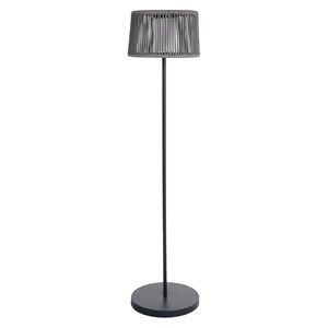 Lampadaire solaire gris soleo