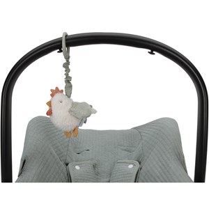 Peluche poule vibrante à suspendre