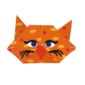 Kids origami - chat