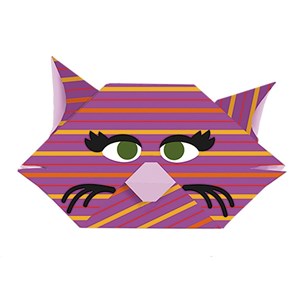 Kids origami - chat