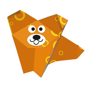 Kids origami - chien
