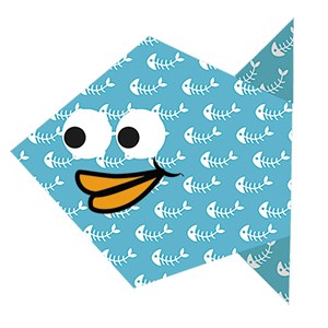 Kids origami - poisson