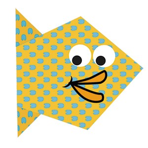 Kids origami - poisson