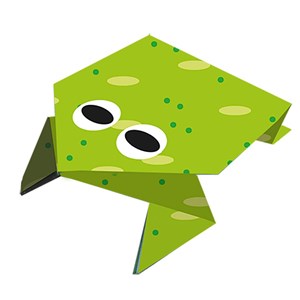 Kids origami - grenouille