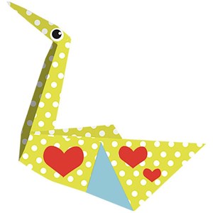 Kids origami - cygne