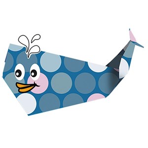 Kids origami - baleine