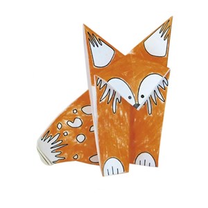 Coloring origami - renard